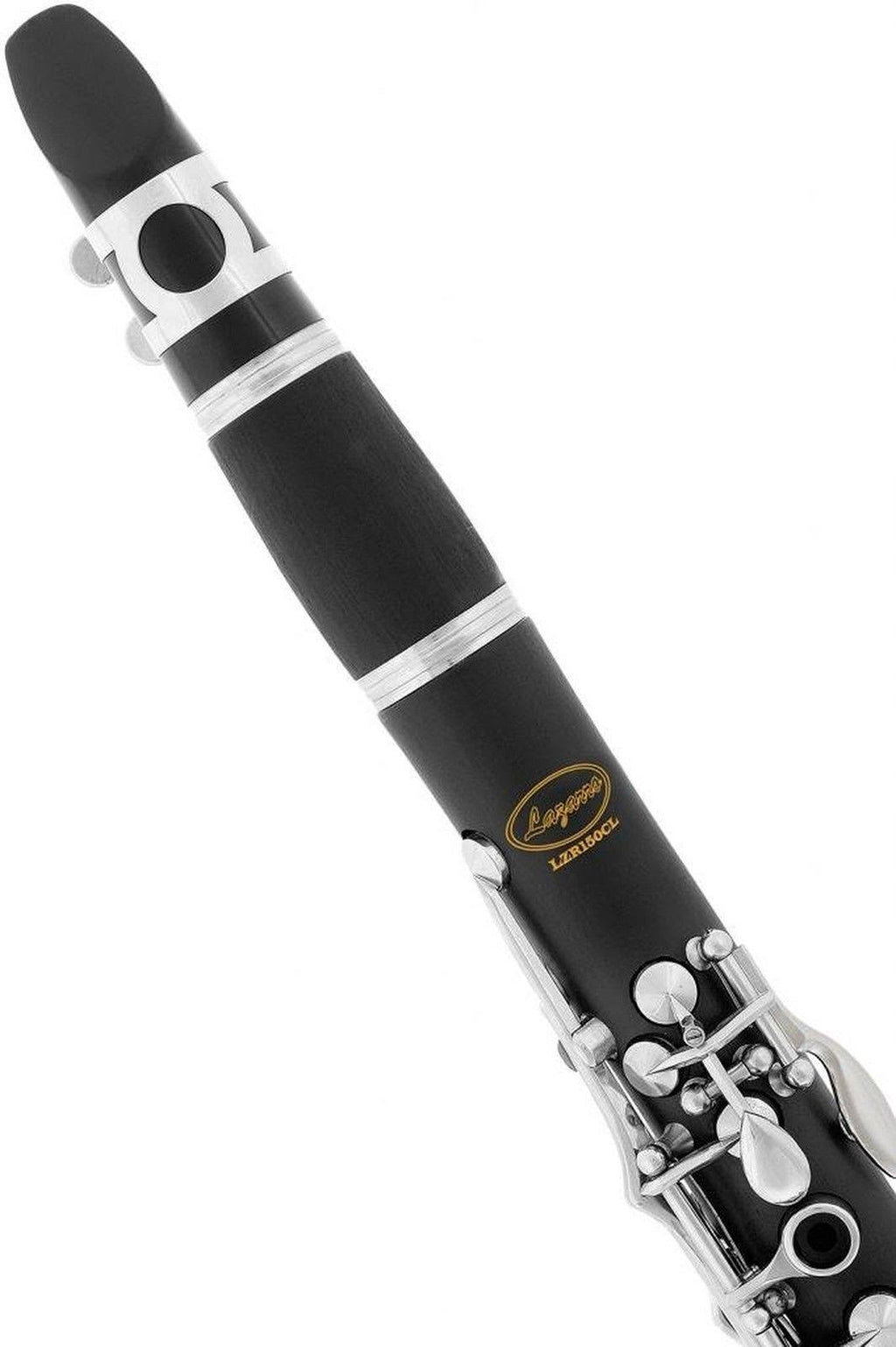Black Ebonite Silver Keys Bb Clarinet with 11 Reeds Case Care Kit I553814
