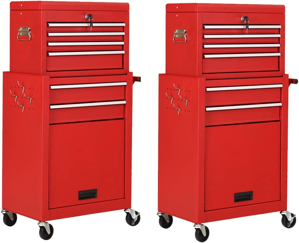 6-Drawer Rolling Tool Chest Set of 2 R427