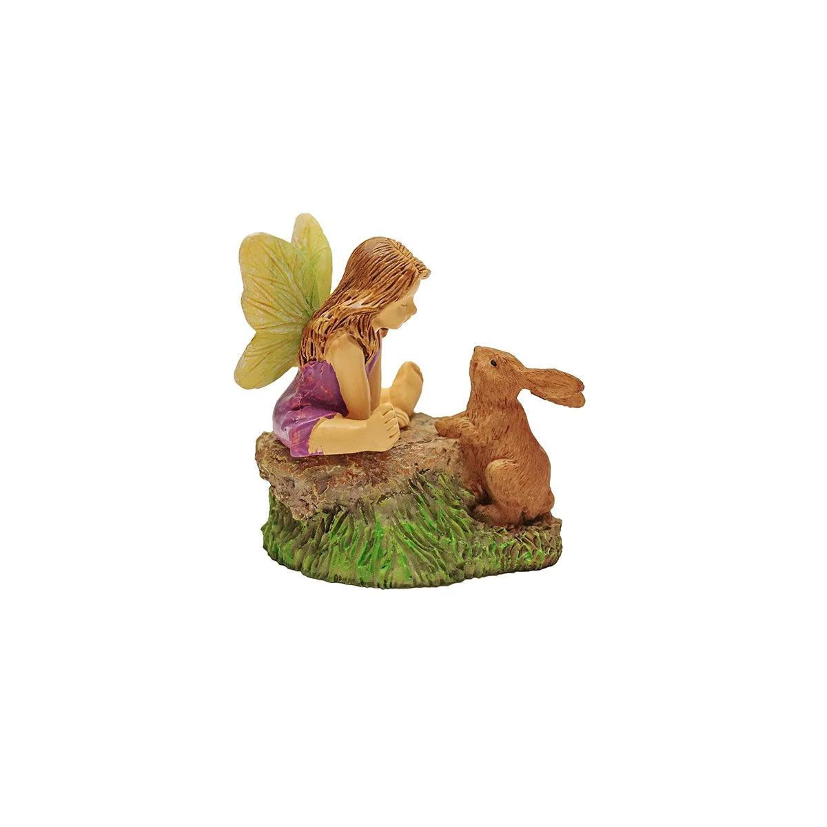 Mini Bunny Rabbit Figurine Garden Decor Statue L498
