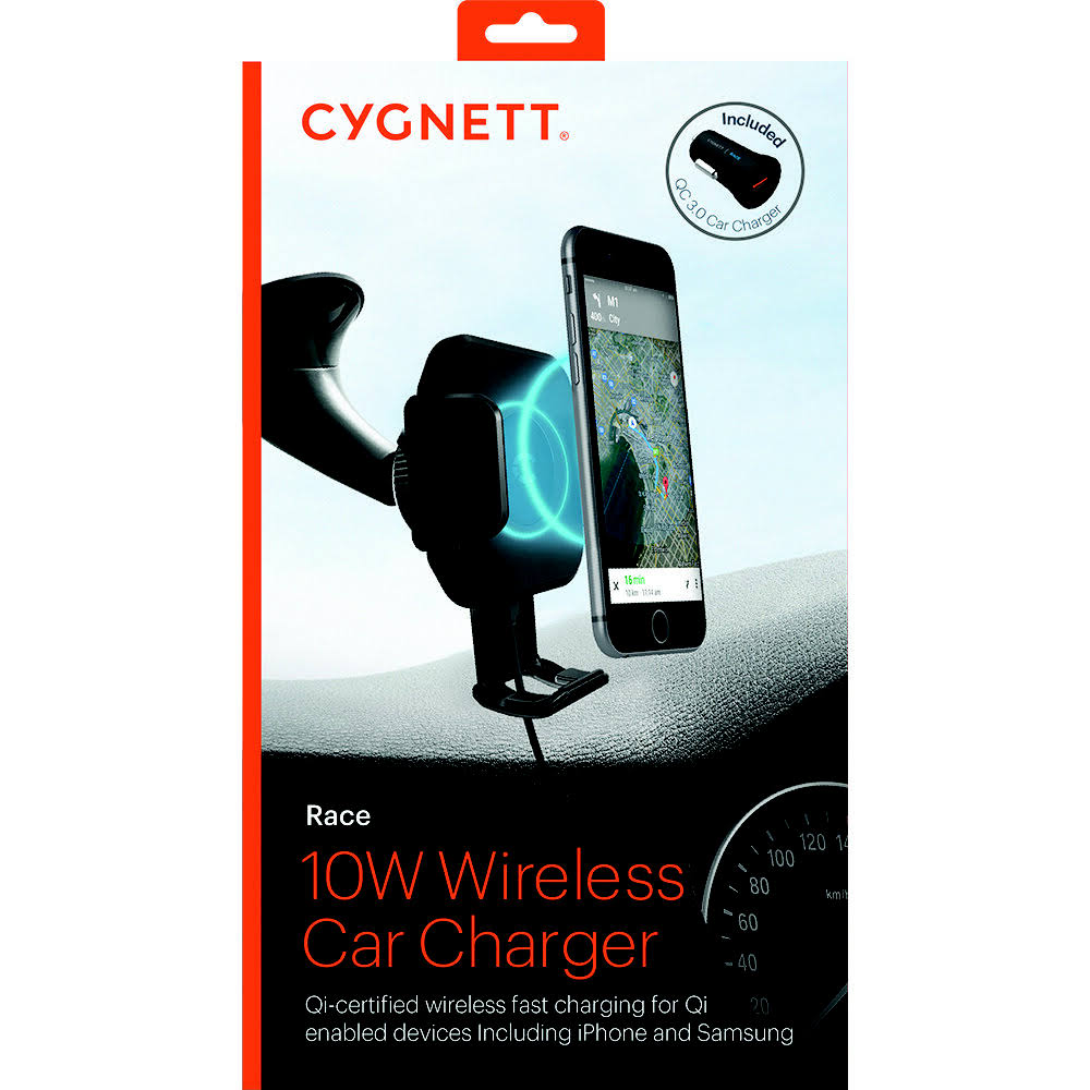 Wireless Smartphone Car Charger with Windshield Mount J8437