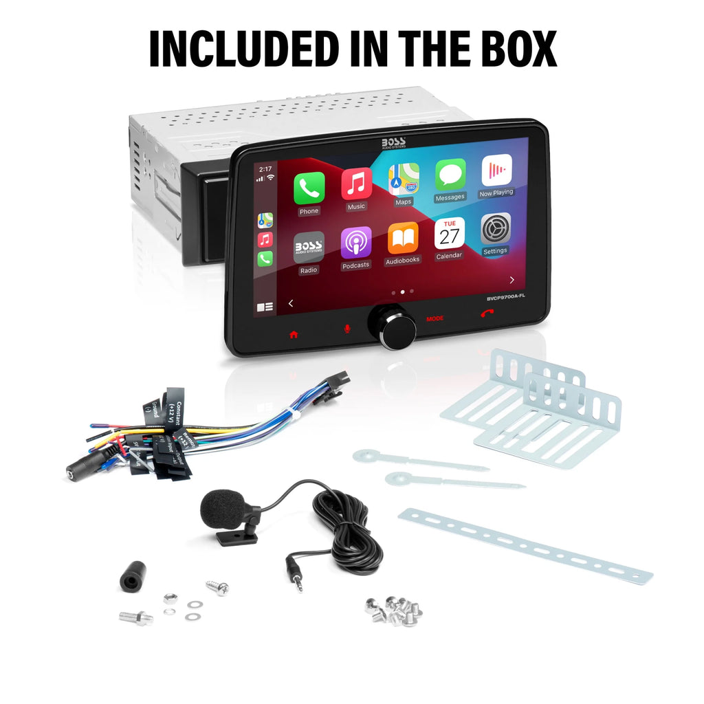 Single Din 7 Inch Touchscreen Car Stereo with Apple CarPlay Android Auto Bluetooth F804418