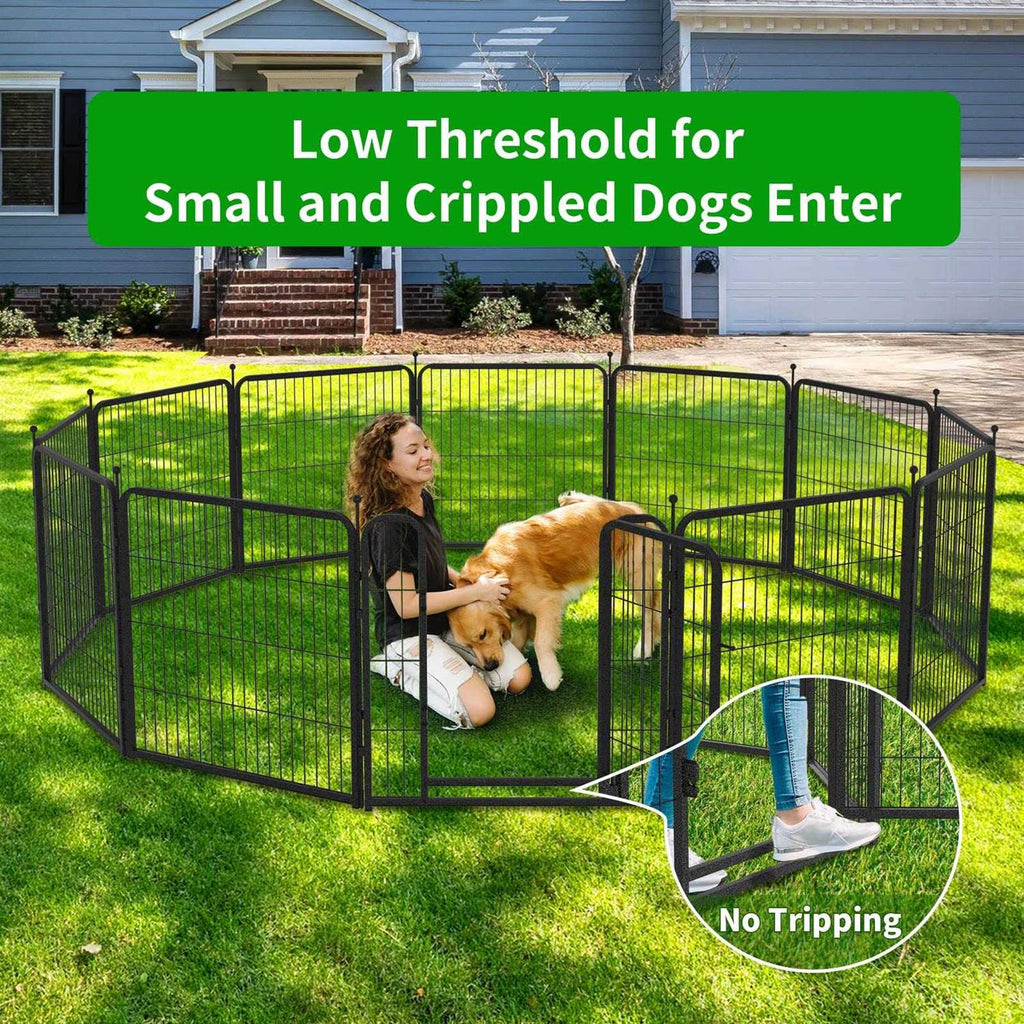 Heavy Duty Anti-Rust Dog Playpen with Doors K123628