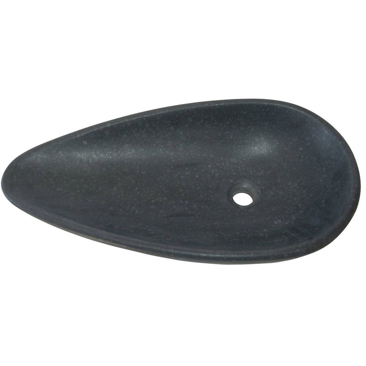 Honed Black Basalt Vessel Sink X28930