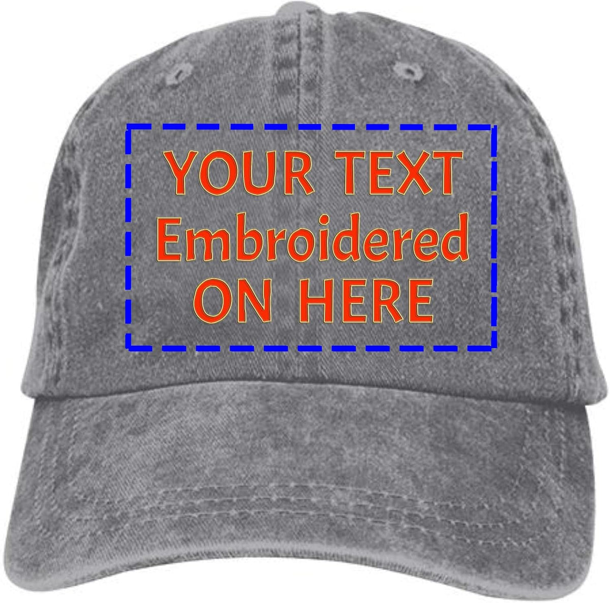 Embroidered Dad Hat with Strap Closure V480353