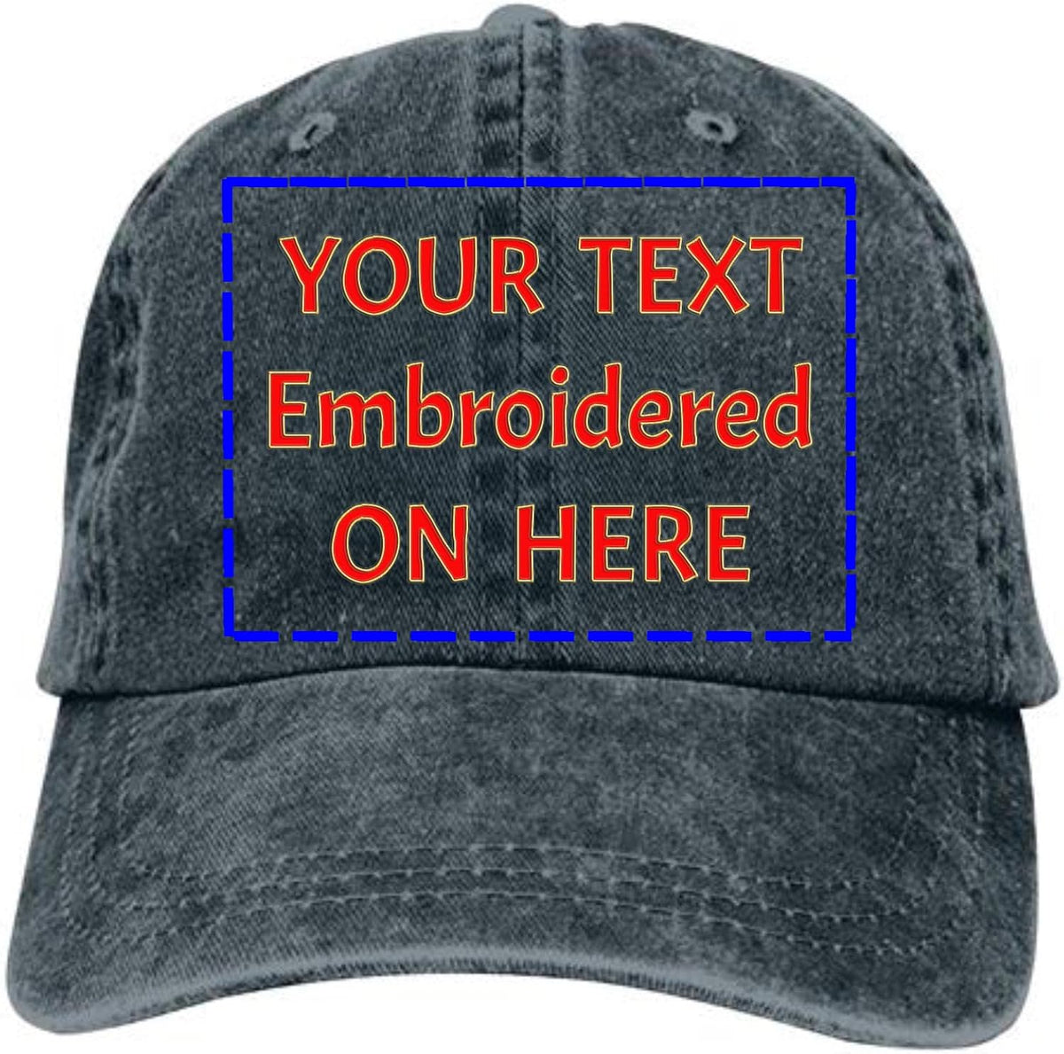 Embroidered Dad Hat with Strap Closure V480353