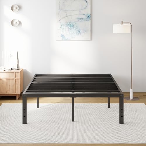 Full Size 18" Tall Heavy Duty Metal Platform Bed Frame G394292