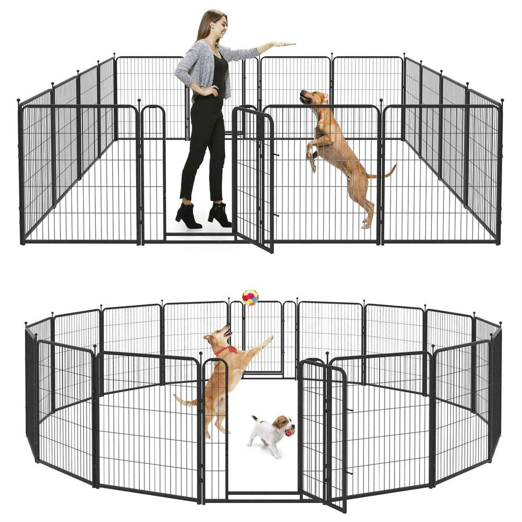 Heavy Duty Anti-Rust Dog Playpen with Doors K123628