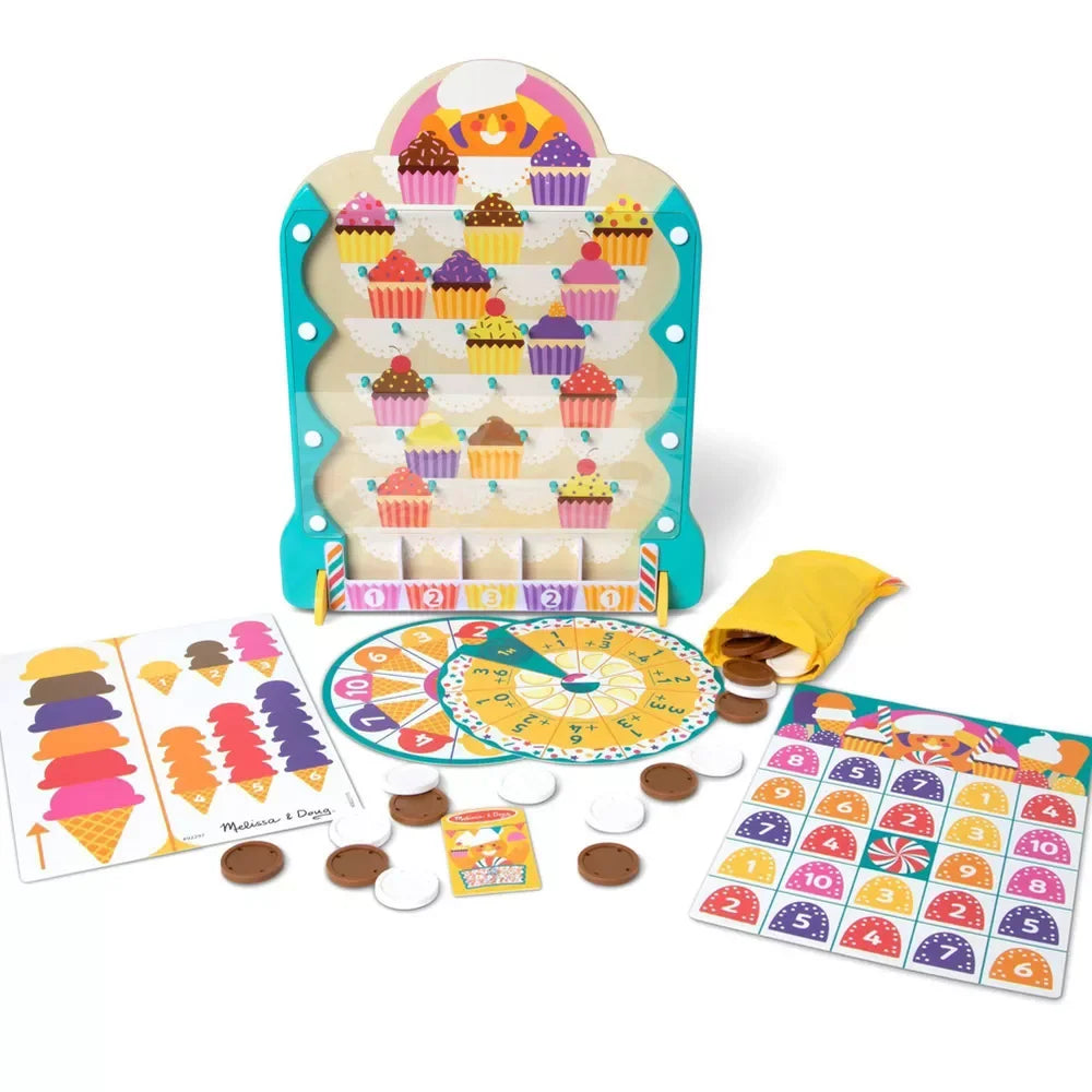 Wooden Double-Sided Roulette & Plinko Games C553
