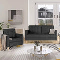 57" Tufted Loveseat and Chair Set of 2 M553363