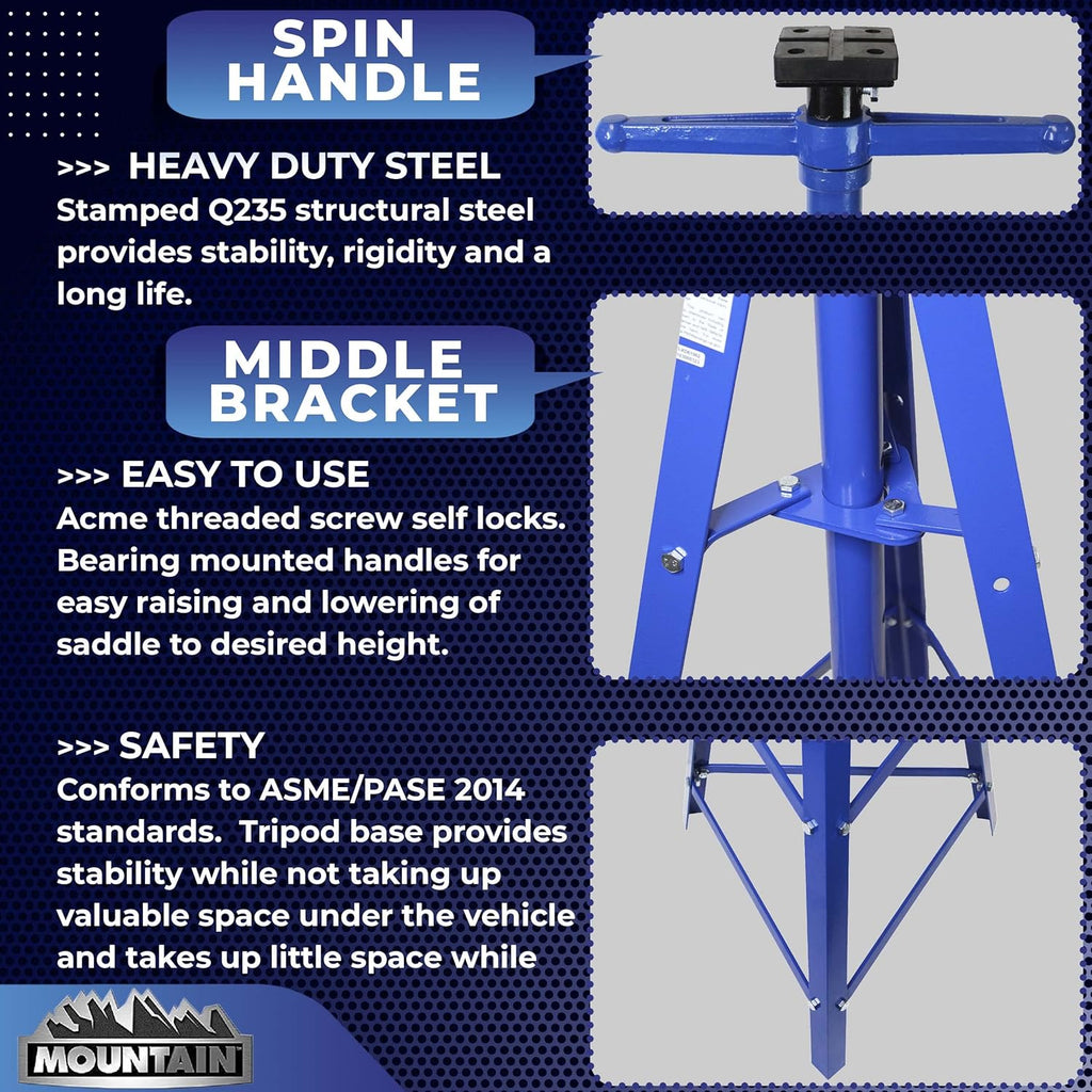 2 Ton Tripod Underhoist Stand B6220