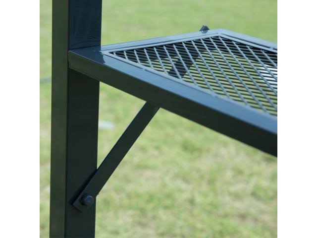 Brown BBQ Grill Gazebo Barbecue Canopy Tent with Air Vent R67494