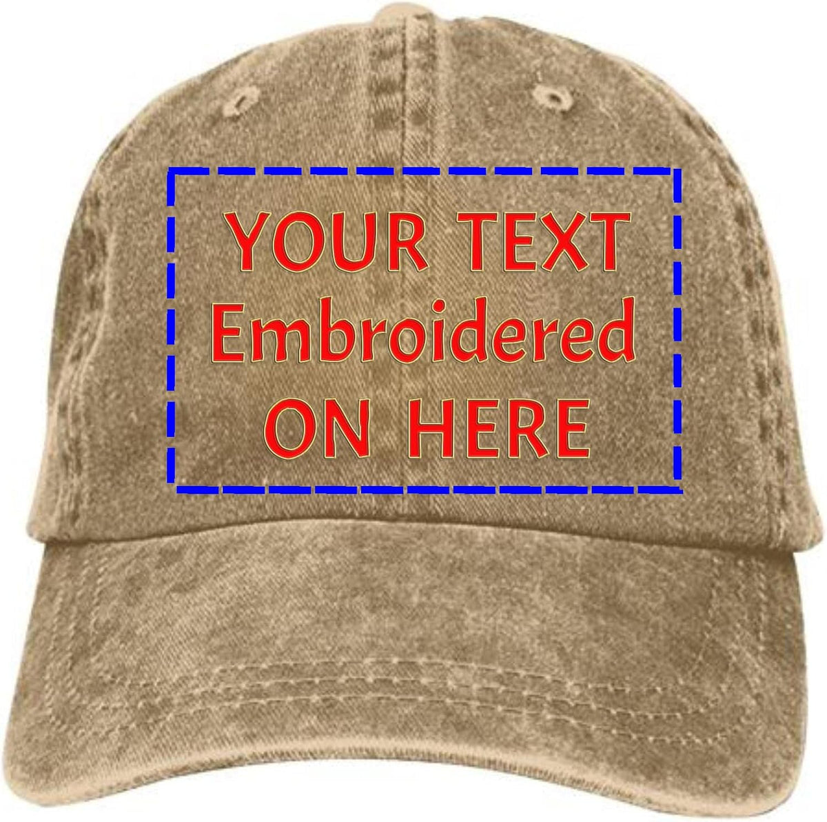 Embroidered Dad Hat with Strap Closure V480353