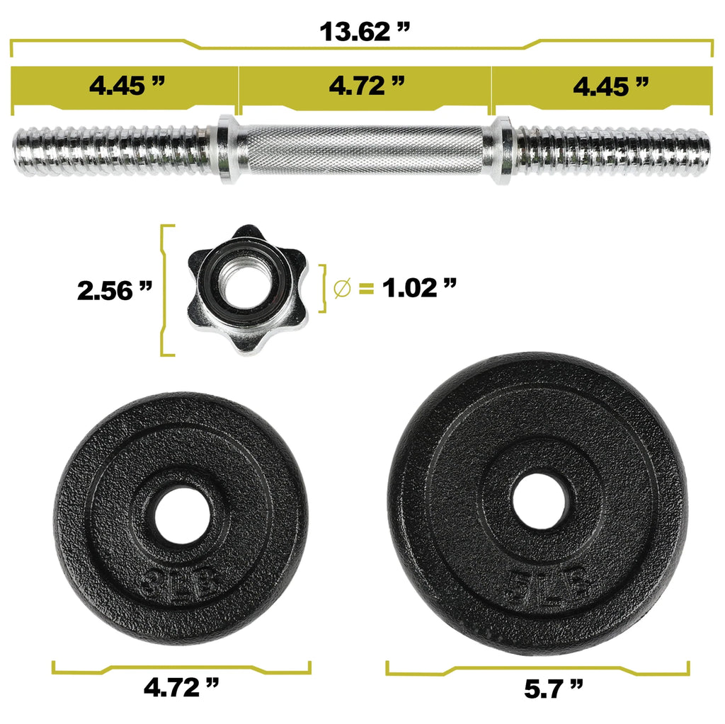 40lb Adjustable Dumbbell Set W26249