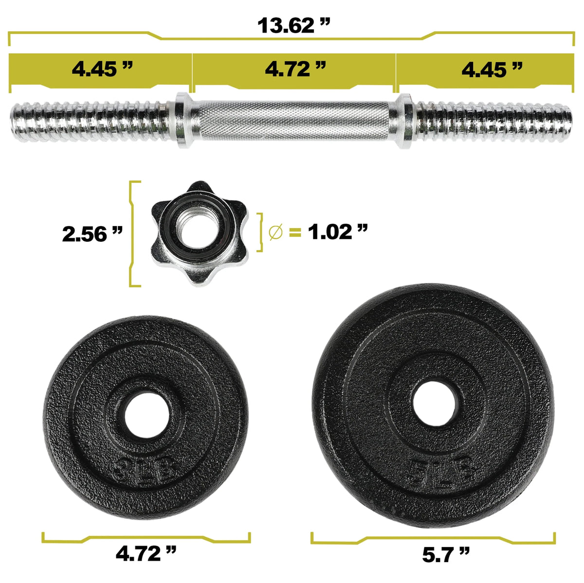 40lb Adjustable Dumbbell Set W26249