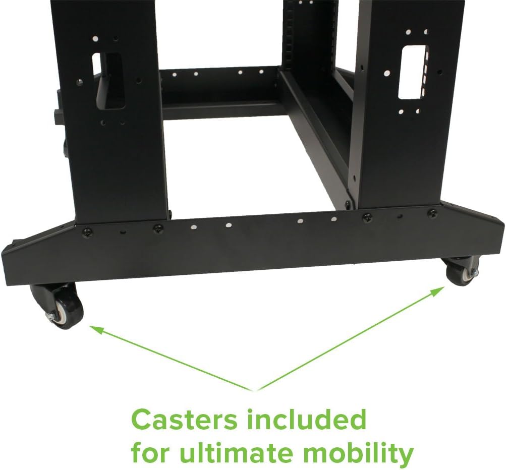 7ft 42U 4-Post Open Frame Server Rack with Casters G345292