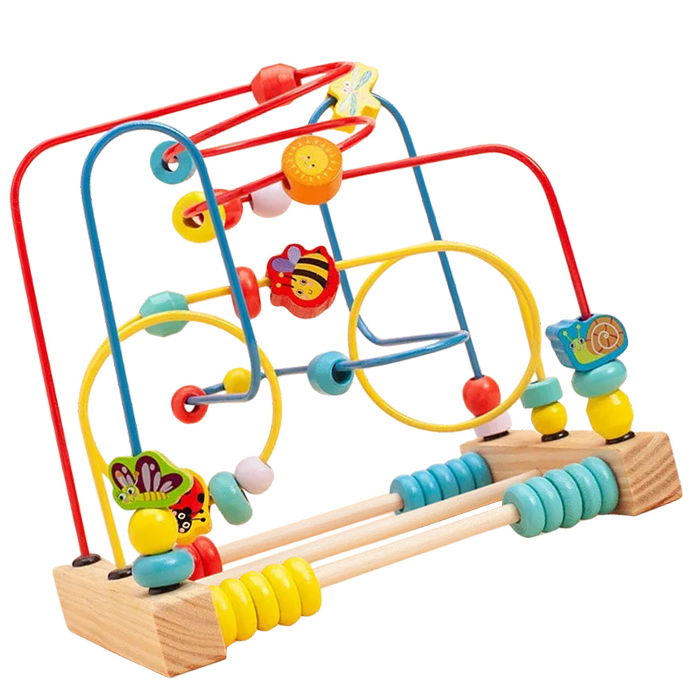 Solid Wood Bead Maze Toys Y96781