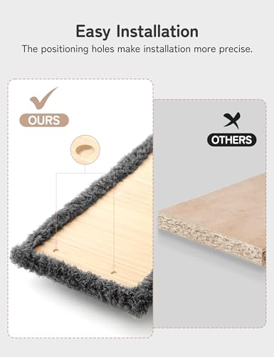 Cat Wall Shelves 4-in-1 Climbing Wall Furniture Set with Scratching Posts, Cat Bed & Sofa, Gray Z1048
