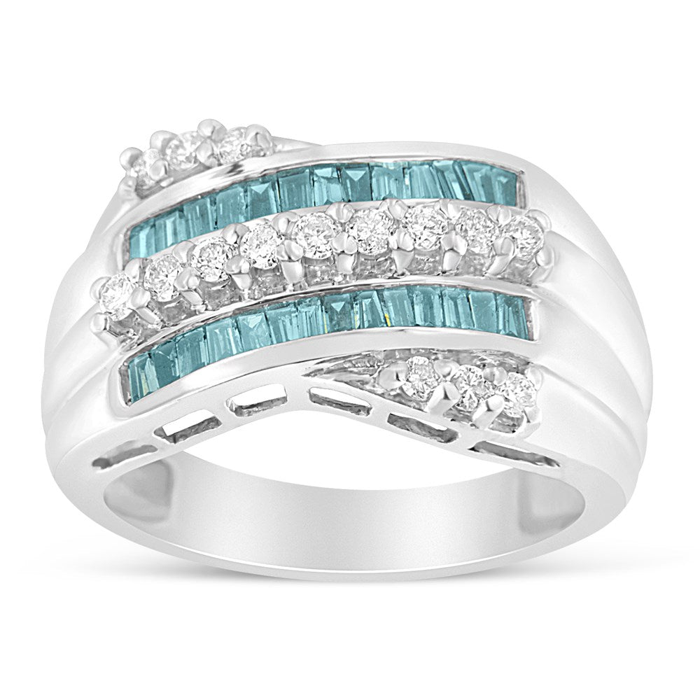 14k White Gold Diamond Band Ring L576239