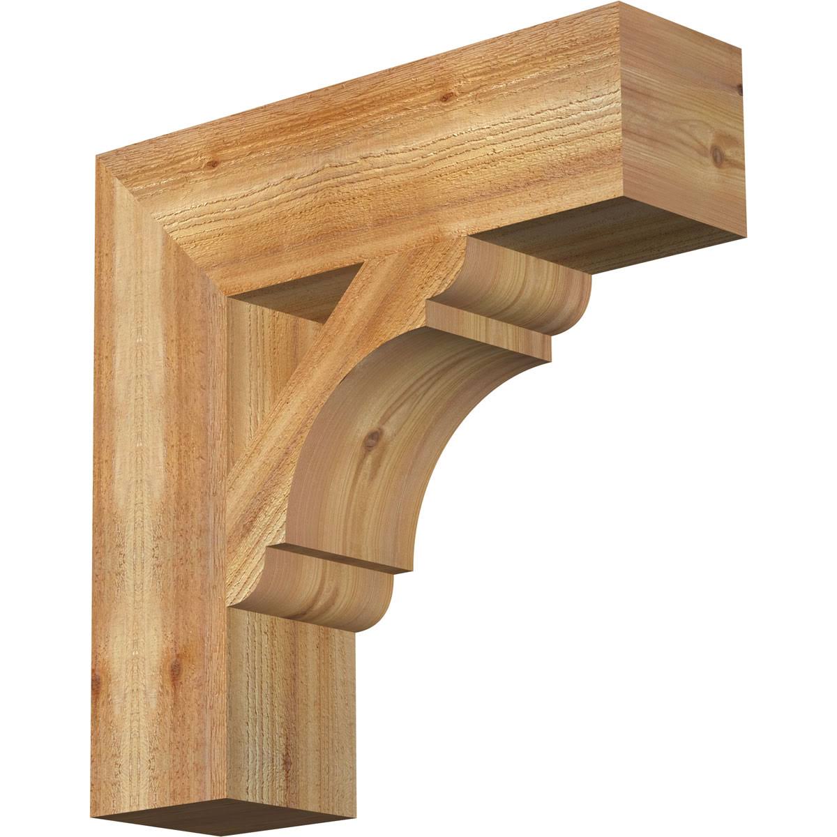 6x22W x 22x22D x 22x22H Western Red Cedar Bracket N4825
