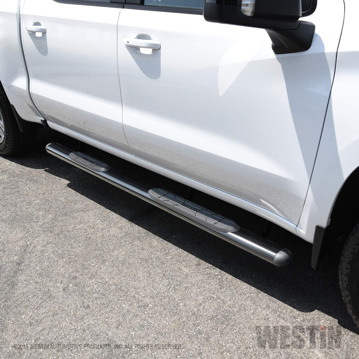Black 3 inch Oval Nerf Step Bar Mount Kit L198