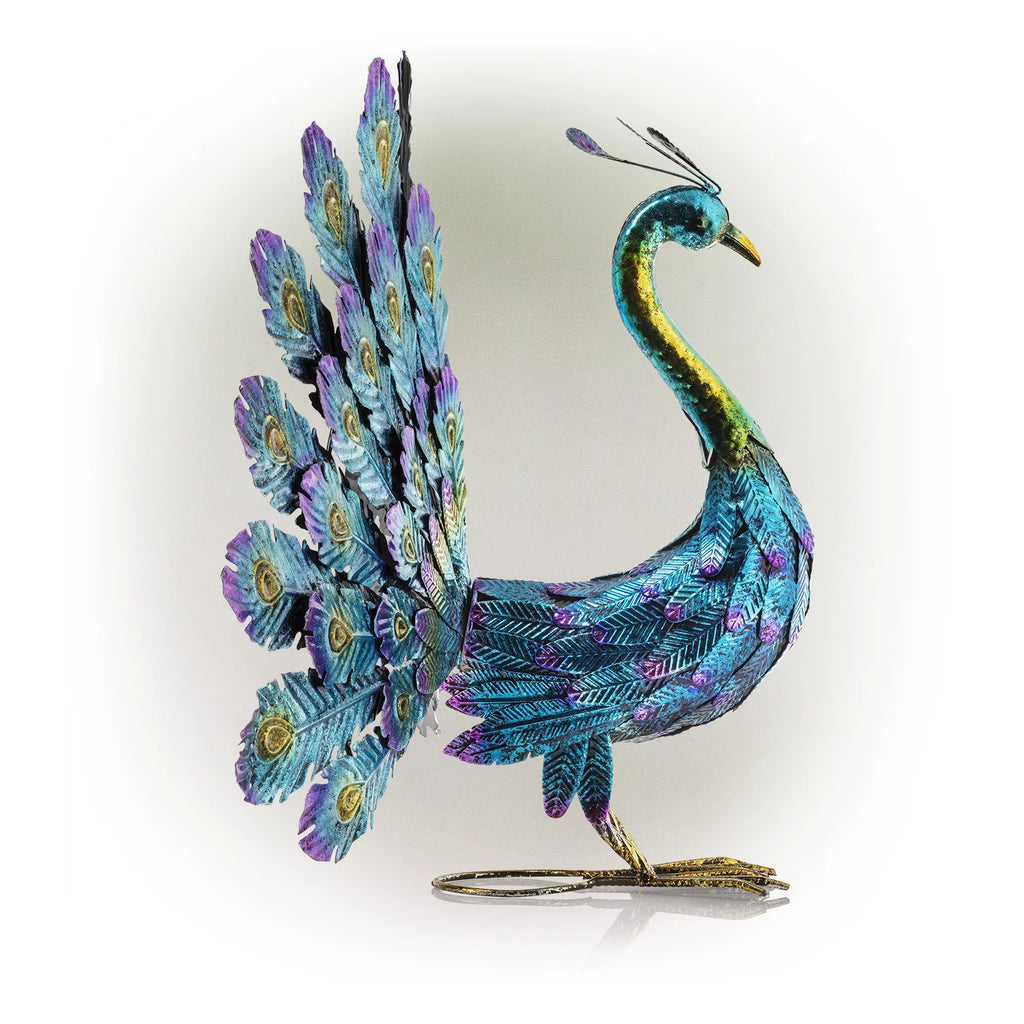 22" Peacock Garden Statue D764
