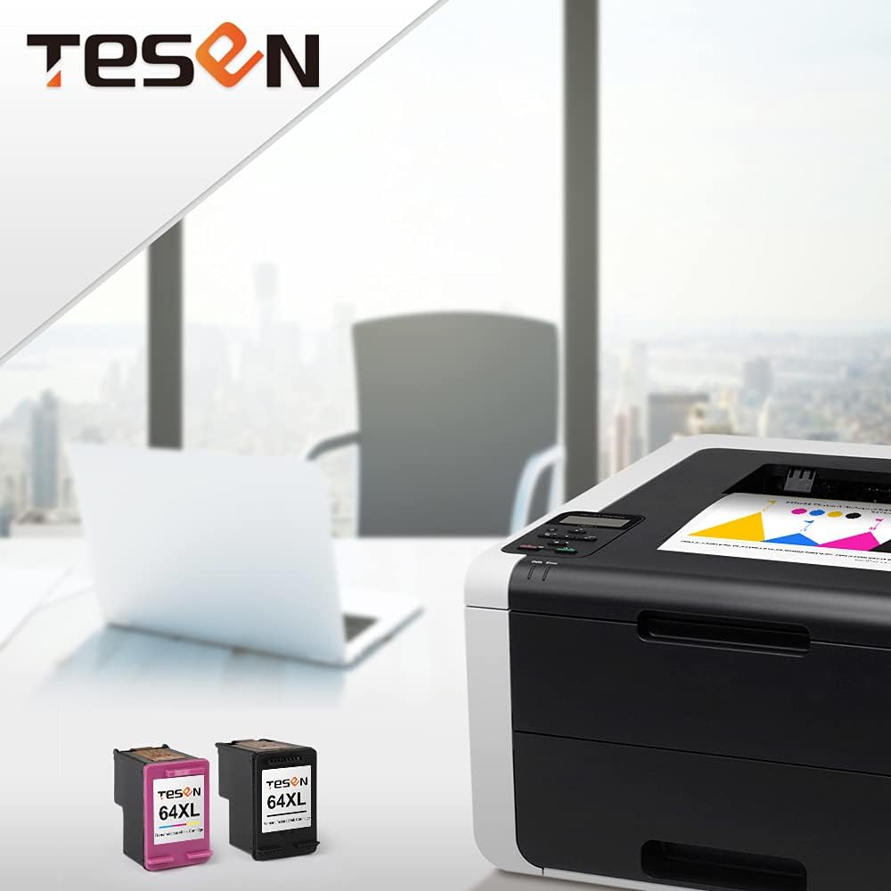 Remanufactured 64XL Ink Cartridge 2 Pack (1 Black + 1 Color) N709
