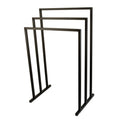 3-Tier Steel Towel Rack Matte Black O1560