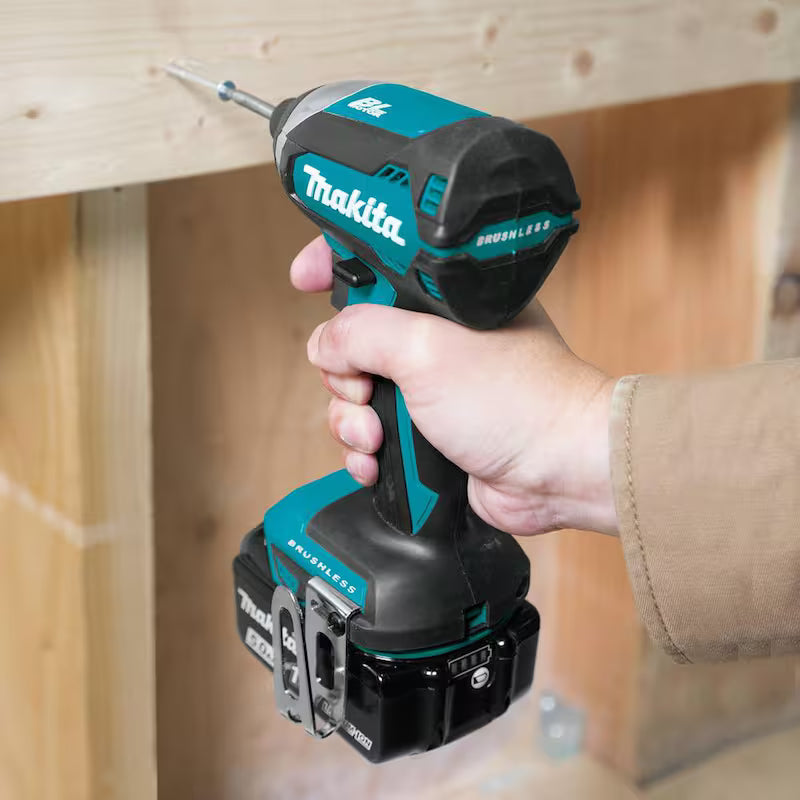 18V Cordless Combo Kit Hammer Drill Impact Driver Circular Saw Flashlight I95551