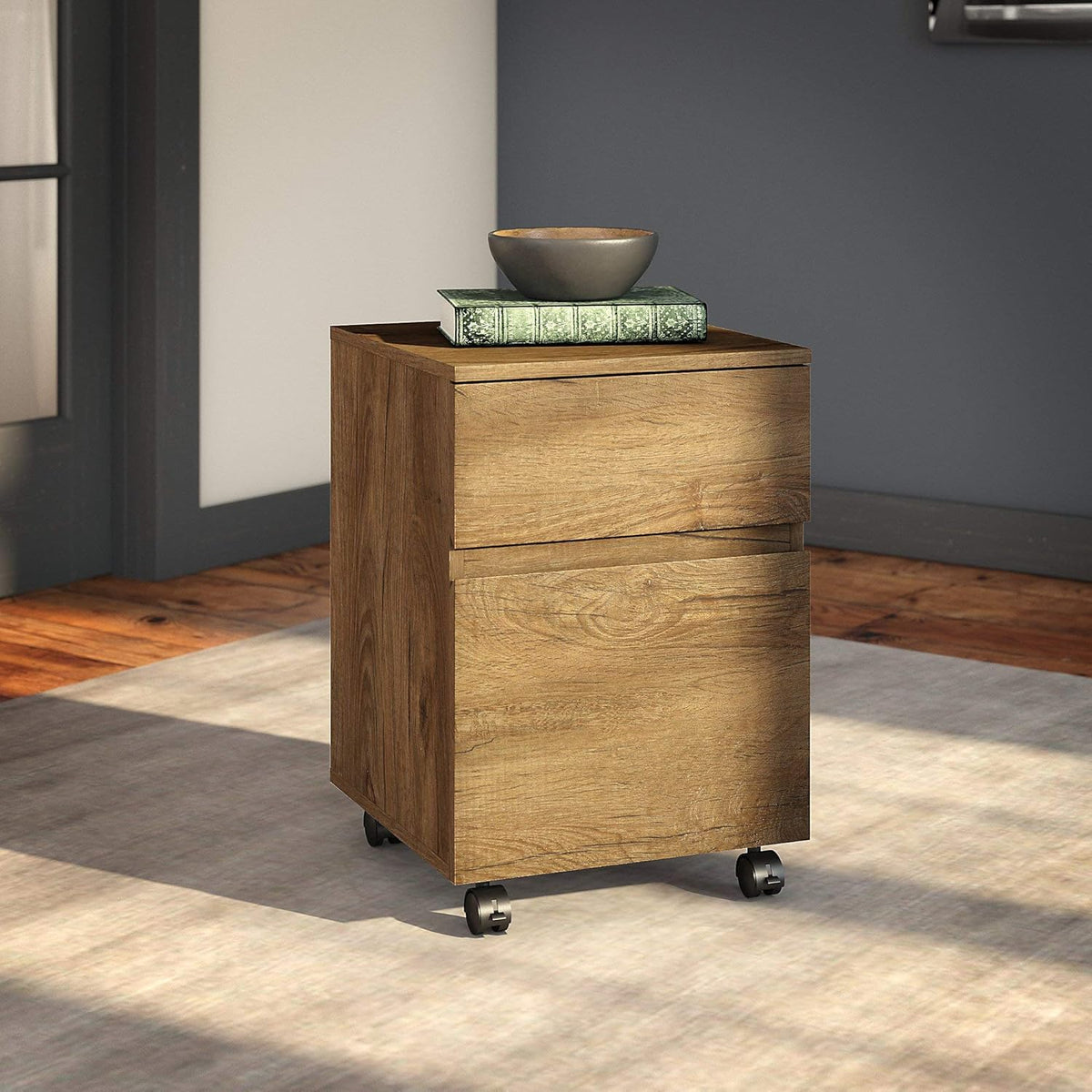 Rustic Brown File Cabinet R255433