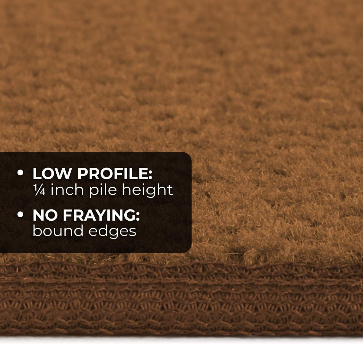Skid-Resistant Carpet Runner Toffee Brown 8 Feet X 27 Inches N2204