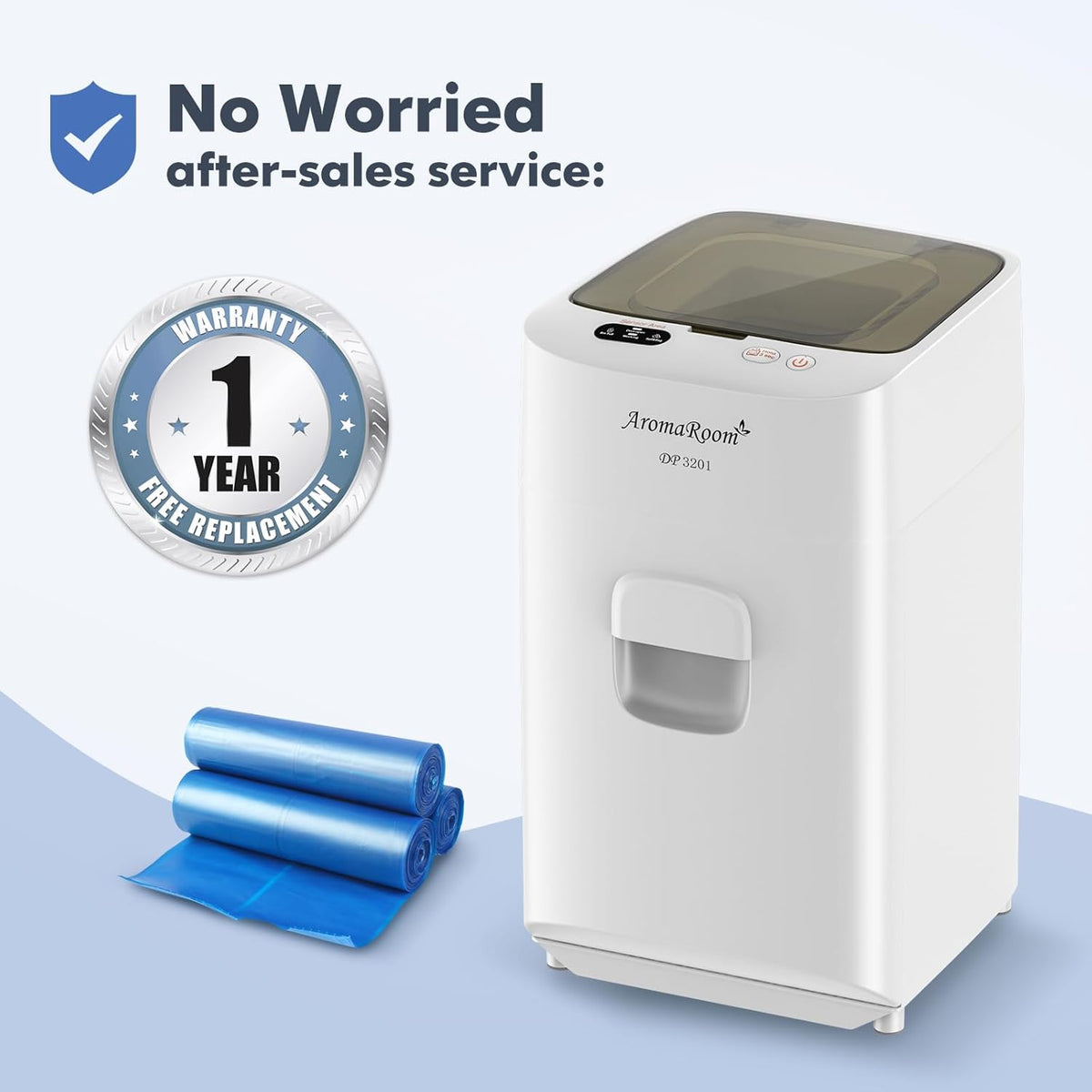 Diaper Pail Odor-Locking Individually Sealed Baby Diaper Pail Smart Trash Can Full-Automatic Packing Self-Changing C687