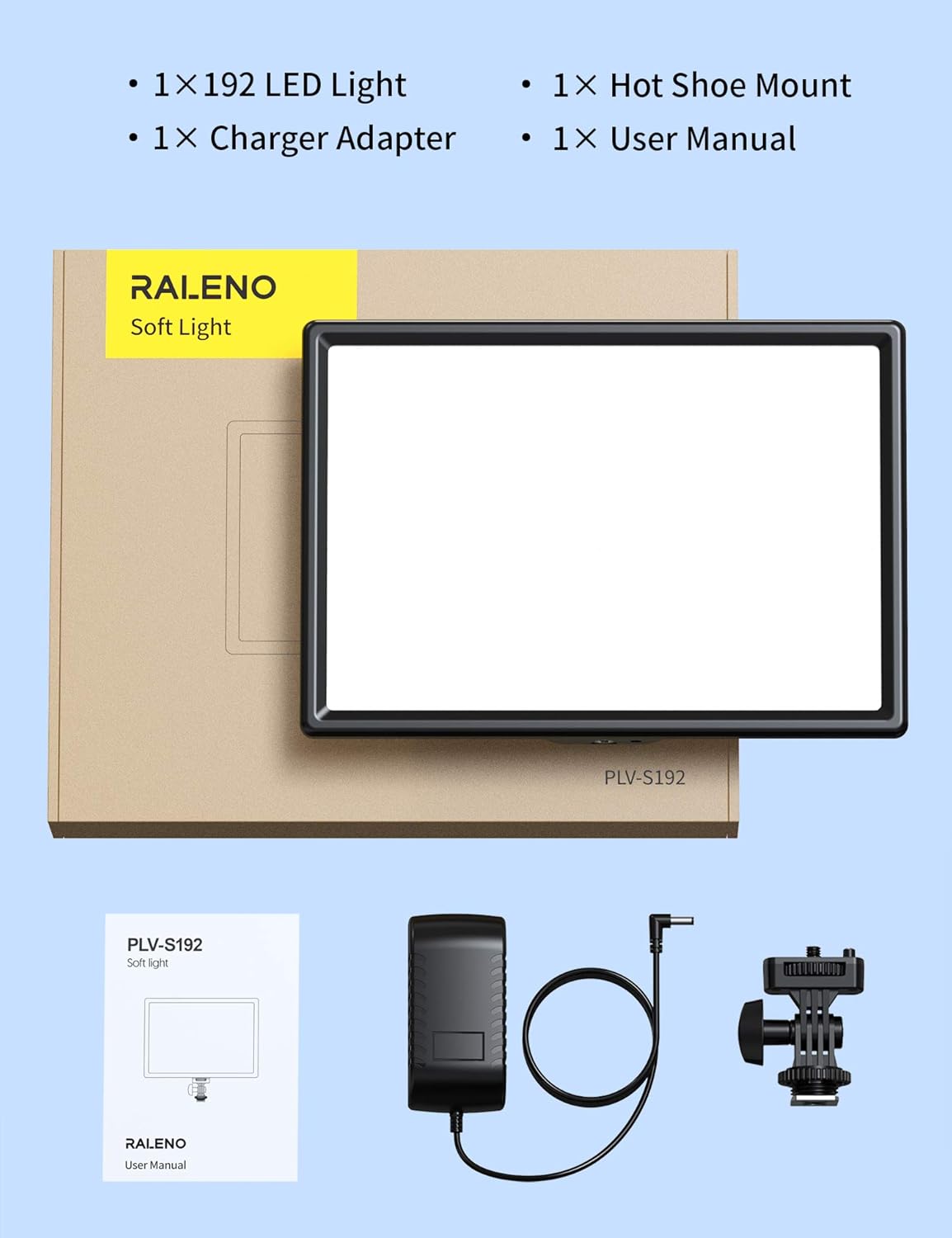 LED Video Soft Light Panel with Adjustable Brightness and Color Temperature N423890