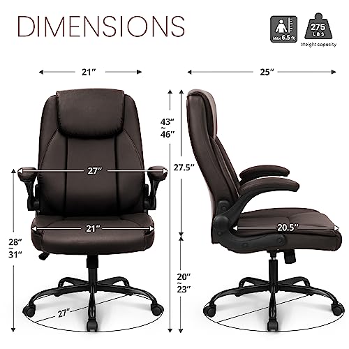 Ergonomic High Back Office Chair with Flip-up Arms G96820