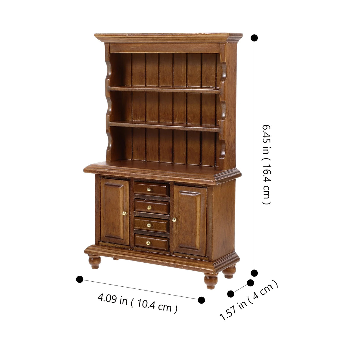 Walnut Color Wood Bookshelf O721993