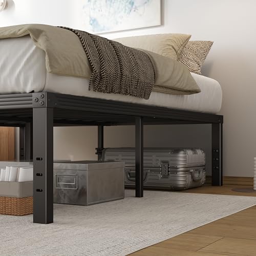 Full Size 18" Tall Heavy Duty Metal Platform Bed Frame G394292