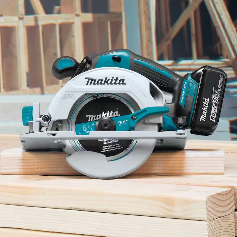 18V Cordless Combo Kit Hammer Drill Impact Driver Circular Saw Flashlight I95551