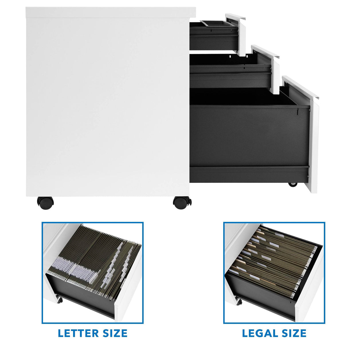 Rolling Three Drawer Cabinet N71366