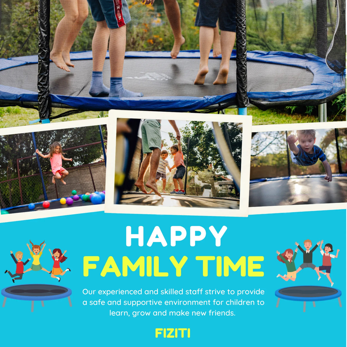 12FT Trampoline with Basketball Hoop, Enclosure Net, Sprinkler, Light, Socks, Ladder X43613