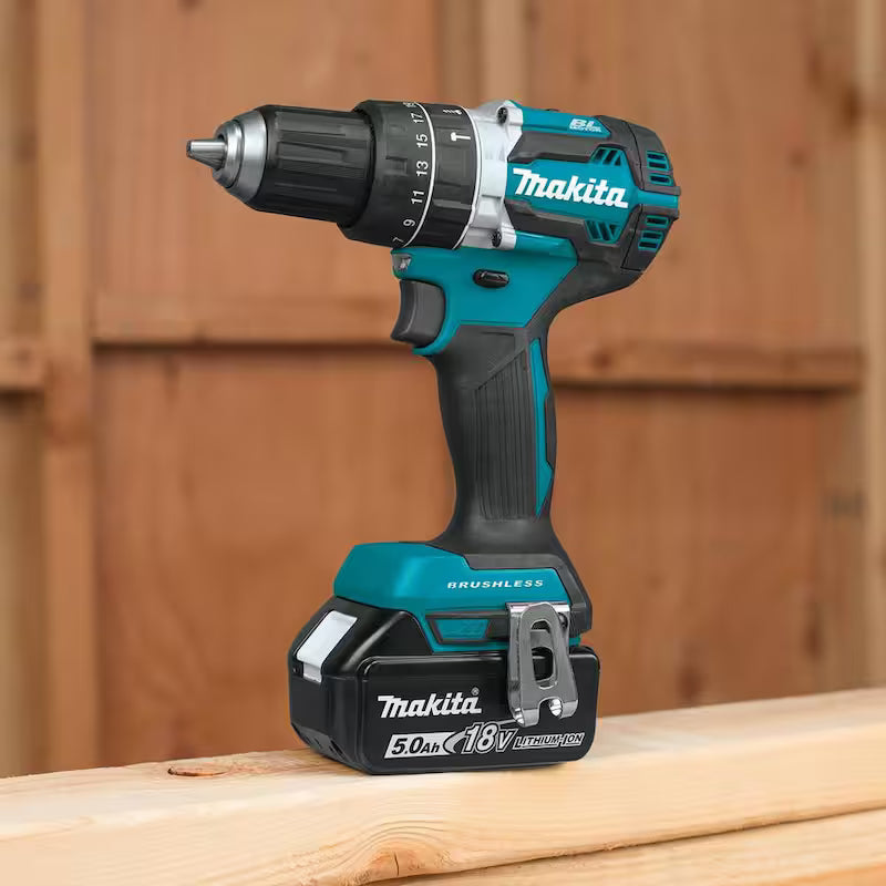 18V Cordless Combo Kit Hammer Drill Impact Driver Circular Saw Flashlight I95551