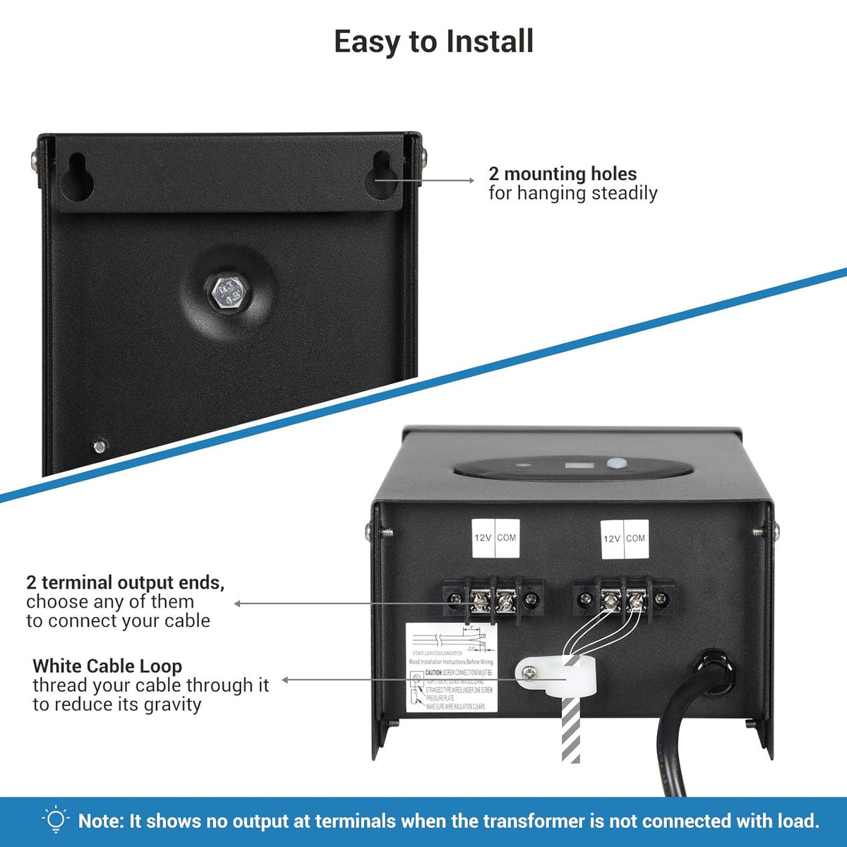 200W Outdoor Low Voltage Transformer with Timer and Photocell Sensor V704