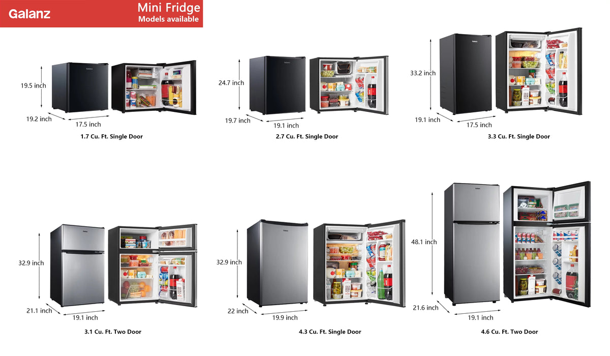 3.3 Cu ft Black Mini Fridge O468035