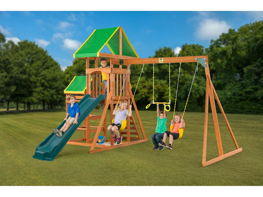 Wooden Swing Playset Q51801