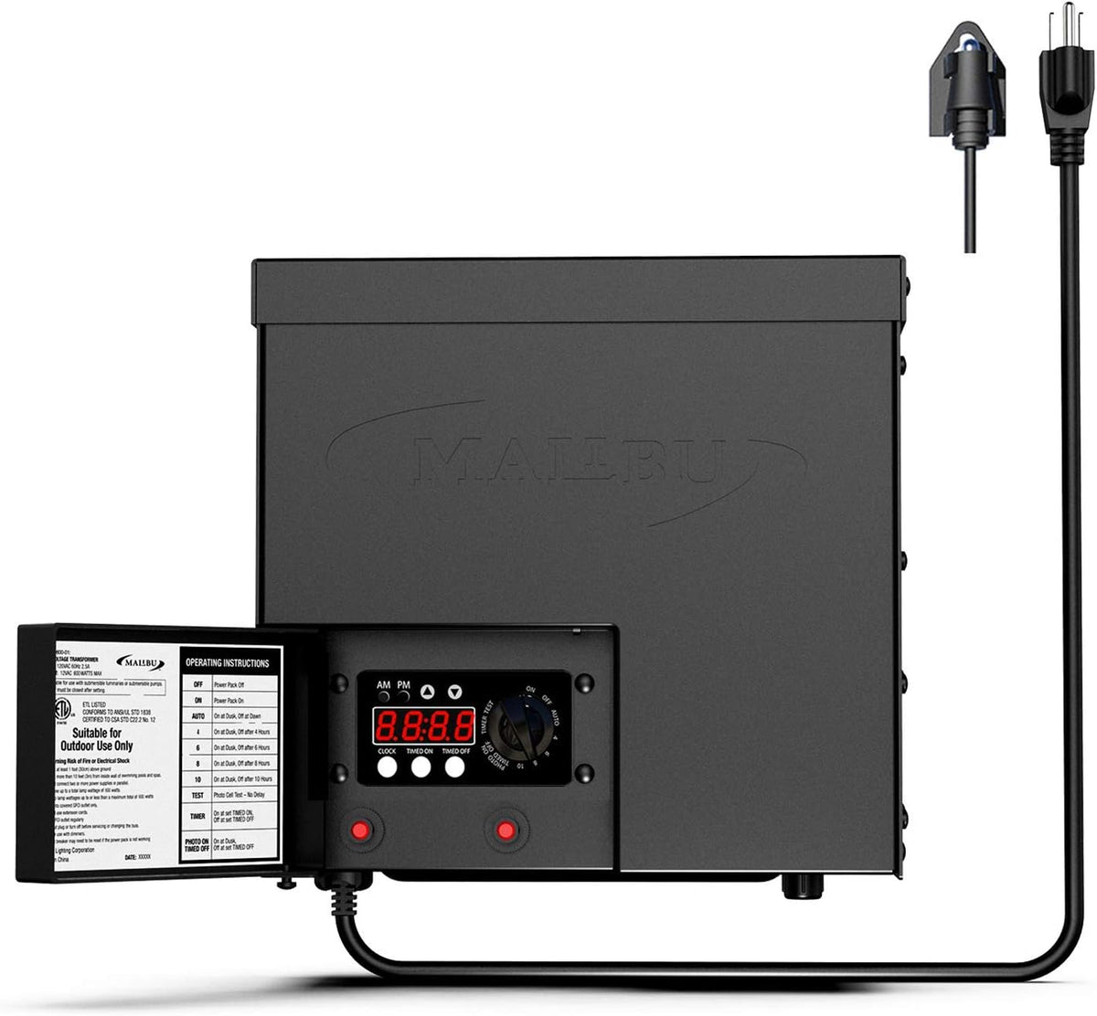 200 Watt Low Voltage Landscape Lighting Transformer L288