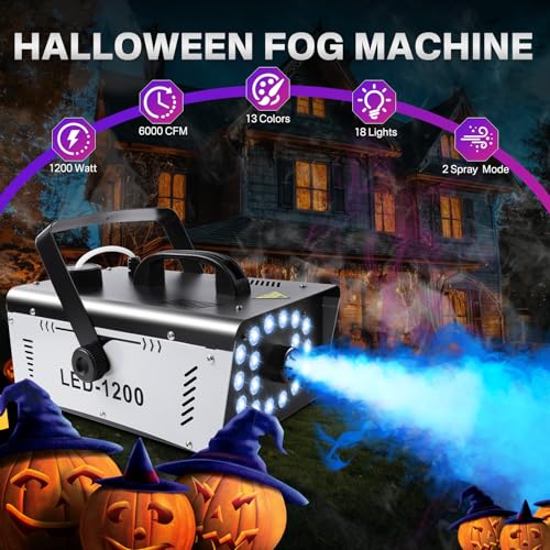 1200W Fog Machine with 18 Lights R3395
