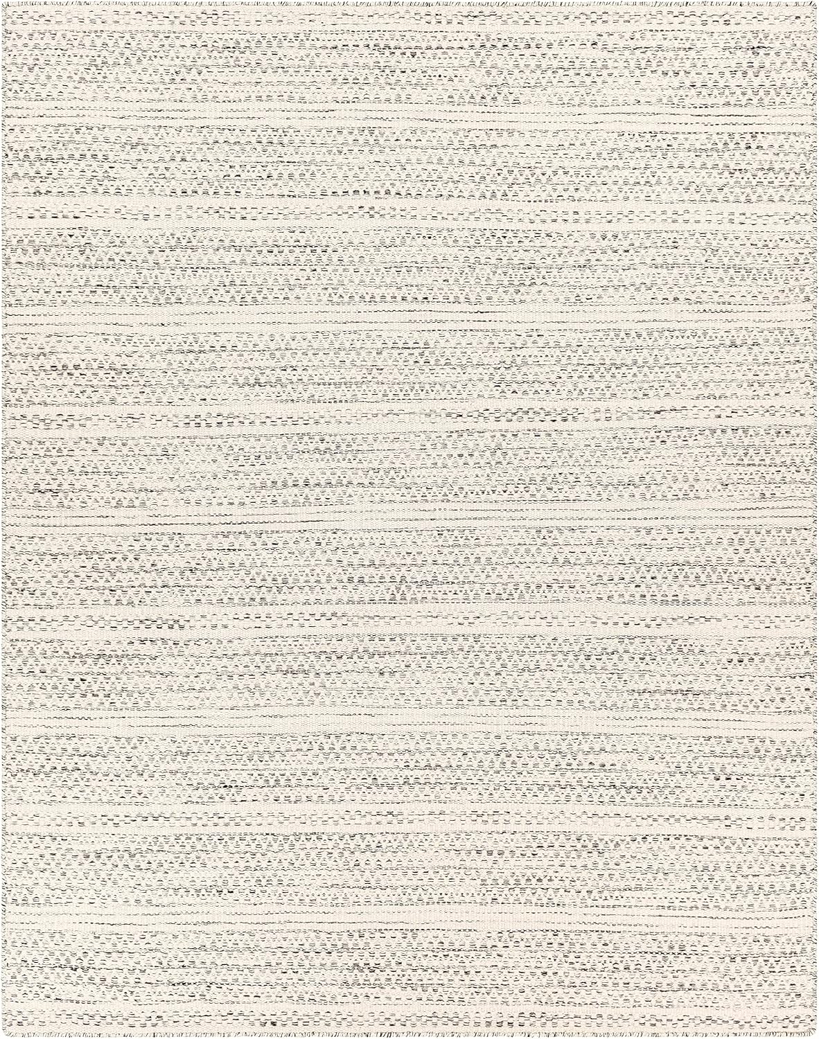 Natural Fiber Wool Area Rug - Black, Cream, Beige - 8'10" x 12' H520429