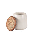 Stoneware Jar With Lid 16.5 cm Matt Cream B21776
