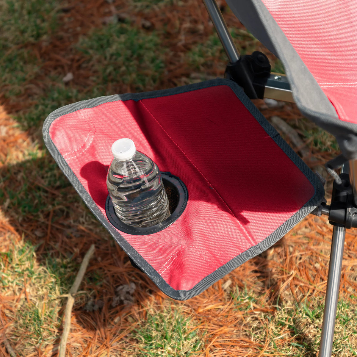 Red and Gray Backpack Camping Chair B78418