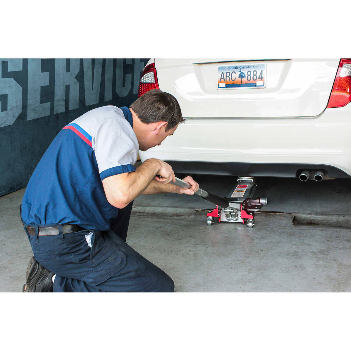 3 Ton Low Profile Aluminum Steel Floor Jack J491