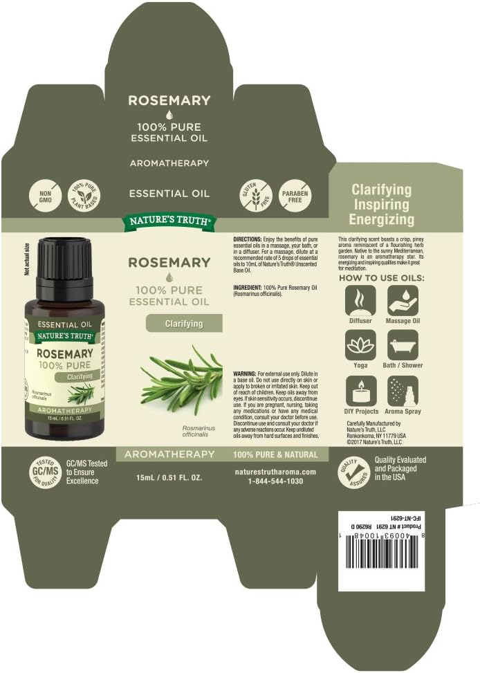 Rosemary Essential Oil, 0.51 Fluid Ounce A550171