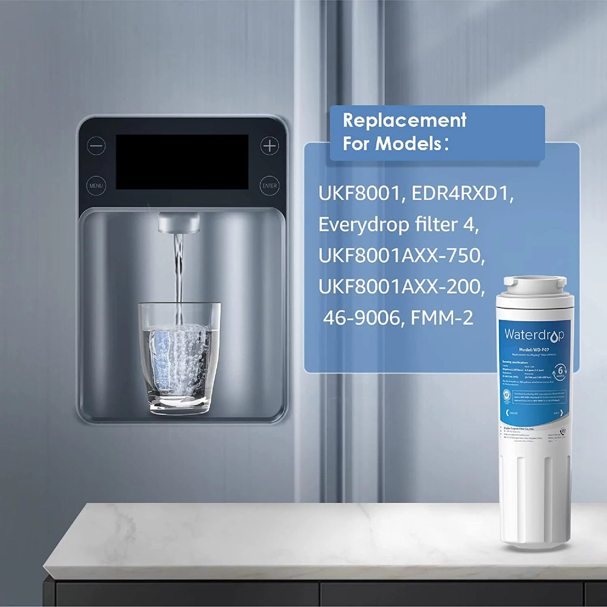 6 Pack Water Filter Replacement F9205